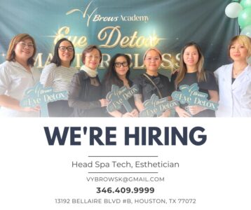 TUYỂN KỸ THUẬT VIÊN GỘI ĐẦU & FACIAL-VY BROWNS