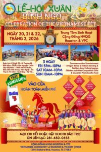Lễ Hội Xuân 2026_ Trung Tâm Sinh Hoạt Cộng Đồng Người Việt Quốc Gia Houston